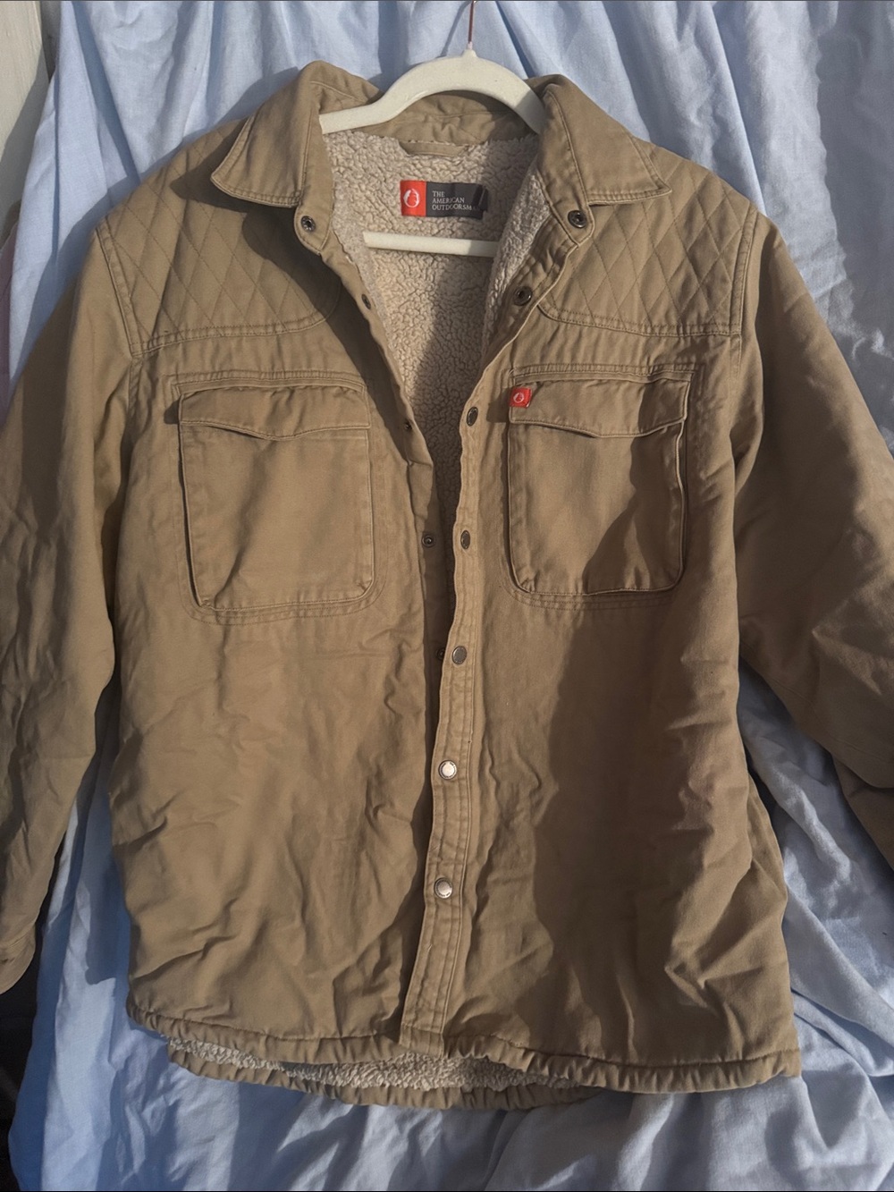 Men's Sherpa-Lined Field Jacket in Tan - The Original Workwear